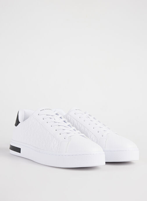 Armani Exchange Beyaz - Siyah Erkek Sneaker XM000140 - Görsel 3