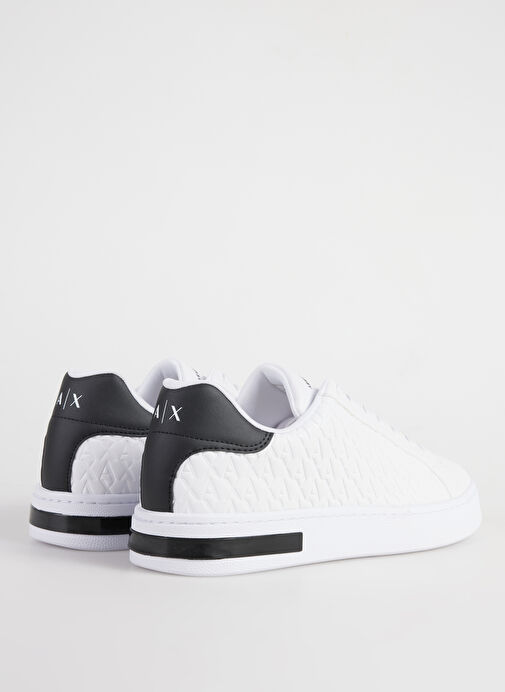 Armani Exchange Beyaz - Siyah Erkek Sneaker XM000140 - Görsel 4