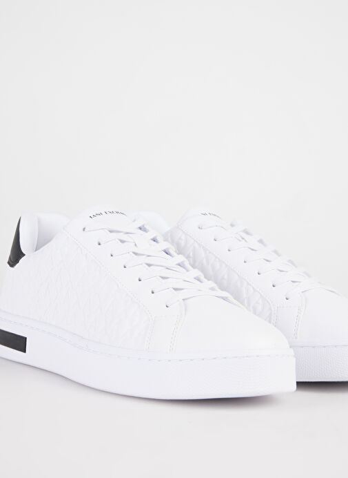 Armani Exchange Beyaz - Siyah Erkek Sneaker XM000140 - Görsel 6