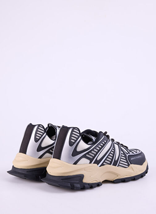 Armani Exchange Siyah-Beyaz Erkek Sneaker XUX238 - Görsel 4
