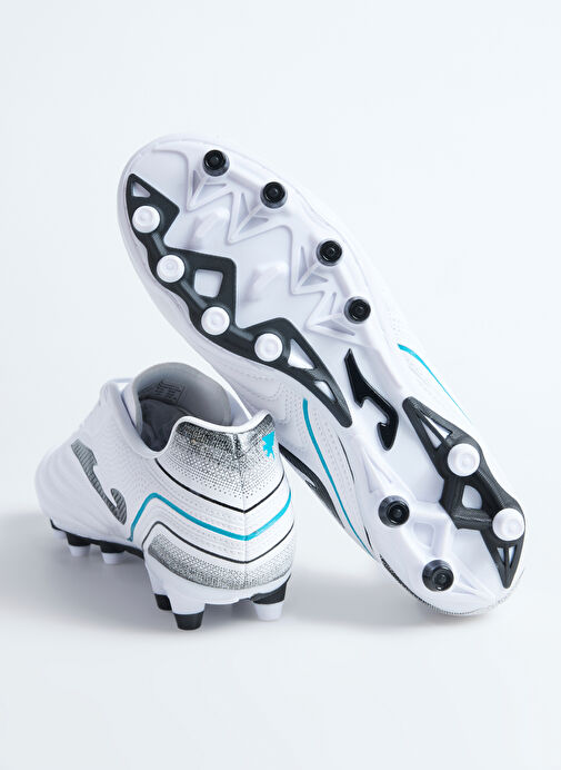 Joma AGUW2402FG AGUILA 2402 WHITE BLACK Beyaz - Siyah Erkek Krampon - Görsel 5