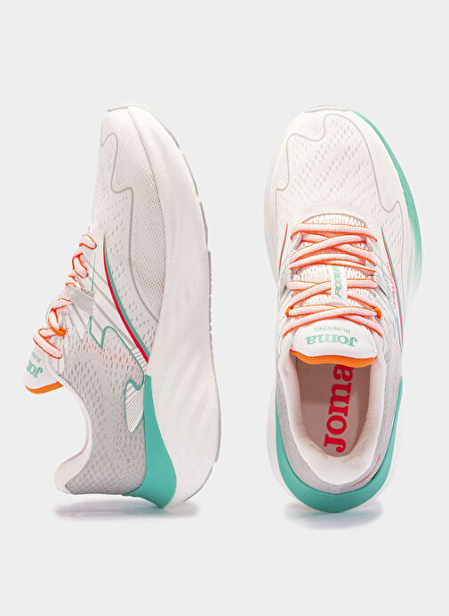 Joma RPODLW2402 PODIUM LADY 2402 WHITE T Beyaz - Turkuaz Kadın Koşu Ayakkabısı - Görsel 4