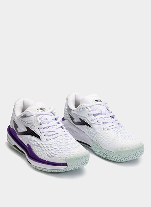 Joma Beyaz - Mor Kadın Tenis Ayakkabısı TACLW2402AC ACE LADY 2402 WHITE PUR - Görsel 3