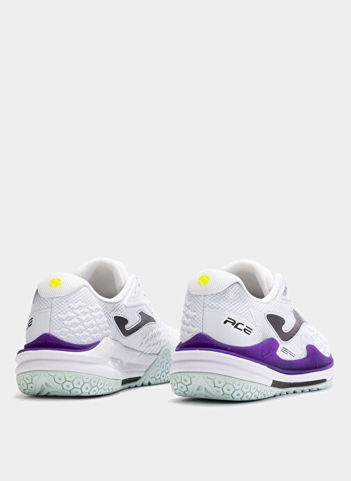 Joma Beyaz - Mor Kadın Tenis Ayakkabısı TACLW2402AC ACE LADY 2402 WHITE PUR - Görsel 5