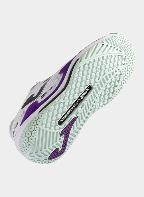 Joma Beyaz - Mor Kadın Tenis Ayakkabısı TACLW2402AC ACE LADY 2402 WHITE PUR - Görsel 6