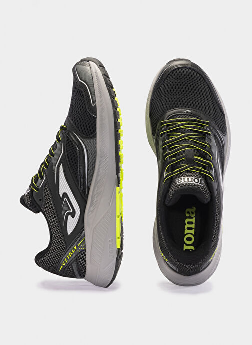 Joma RVITAW2434 VITALY MEN 2434 BLACK LE Siyah - Sarı Erkek Koşu Ayakkabısı - Görsel 4