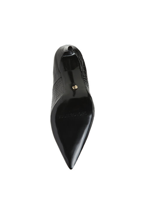 George Hogg Siyah Kadın Topuklu Ayakkabı 2406 - Görsel 6