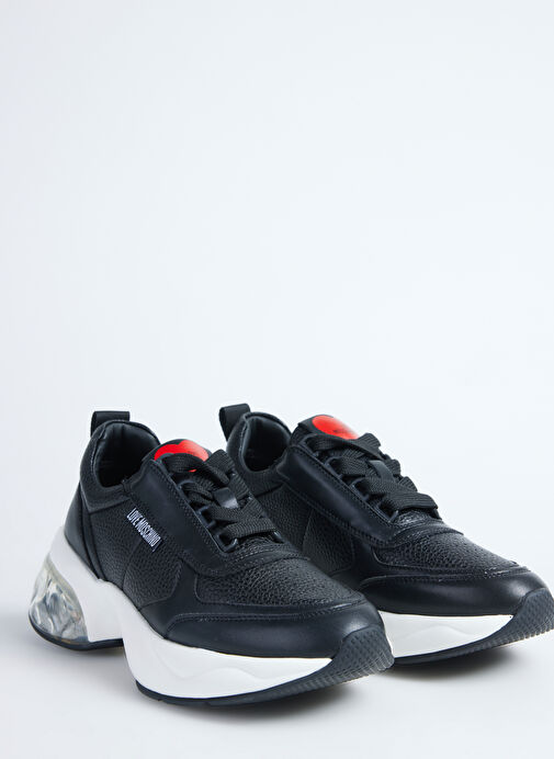 Love Moschino Siyah Kadın Deri Sneaker JA15246G1L - Görsel 6
