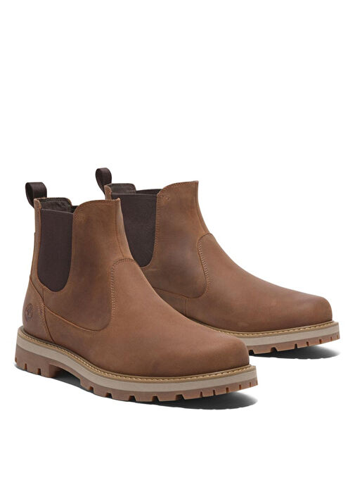 Timberland BRITTON ROAD MID CHELSEA BOOT Kızıl Kahve Deri Erkek Bot - Görsel 4