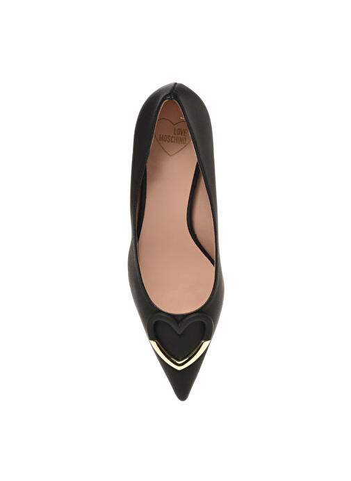 Love Moschino Siyah Kadın Deri Topuklu Ayakkabı JA10325G1L - Görsel 3