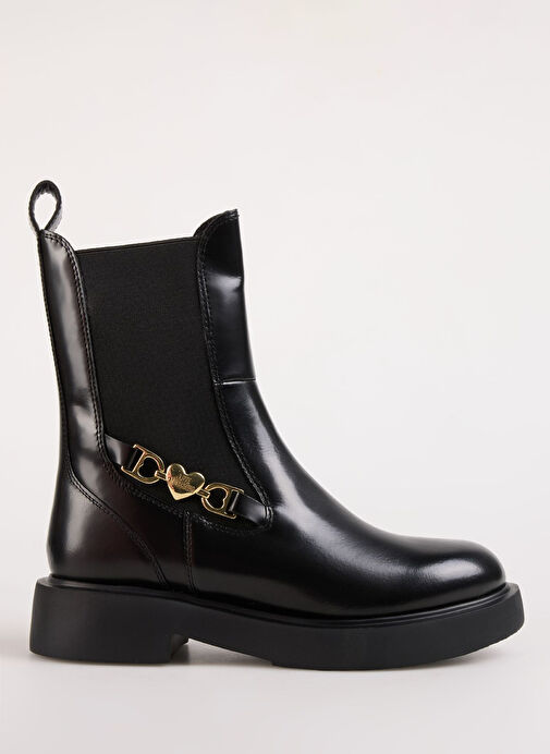 Love Moschino Siyah Kadın Deri Bot JA24204G0L - Görsel 2