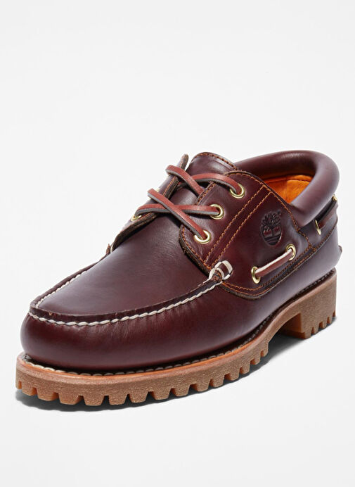 Timberland Timberland Authentic BOAT SHOE Bordo Deri Erkek Günlük Ayakkabı - Görsel 4