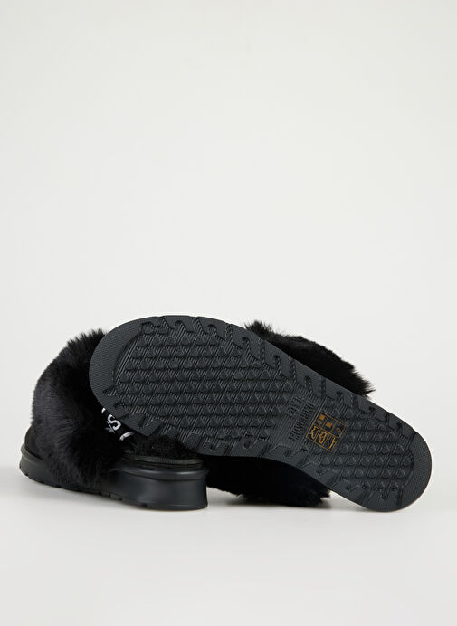 Love Moschino Siyah Kadın Kürklü Terlik JA10513H1L - Görsel 5