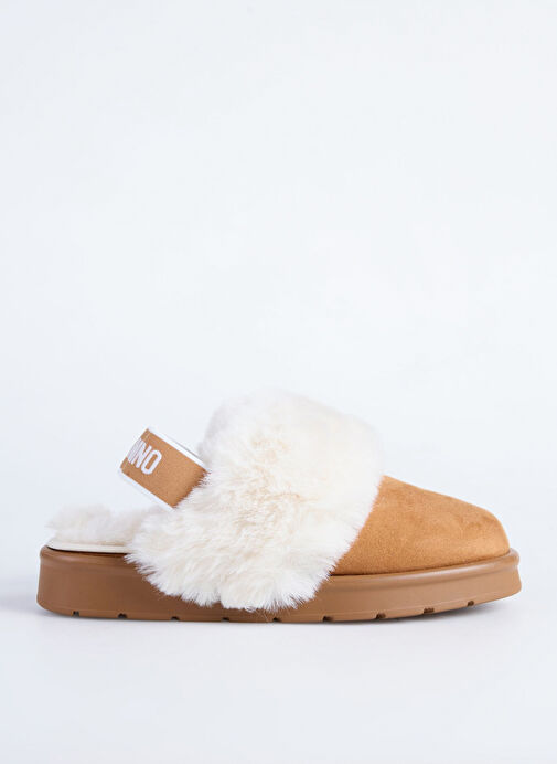 Love Moschino Kahverengi-Beyaz Kadın kumaş Terlik JA10513H1L - Görsel 2