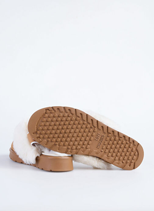 Love Moschino Kahverengi-Beyaz Kadın kumaş Terlik JA10513H1L - Görsel 5