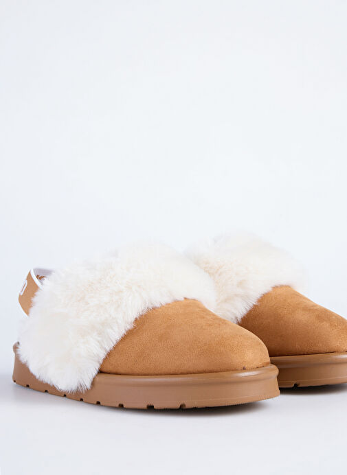 Love Moschino Kahverengi-Beyaz Kadın kumaş Terlik JA10513H1L - Görsel 6