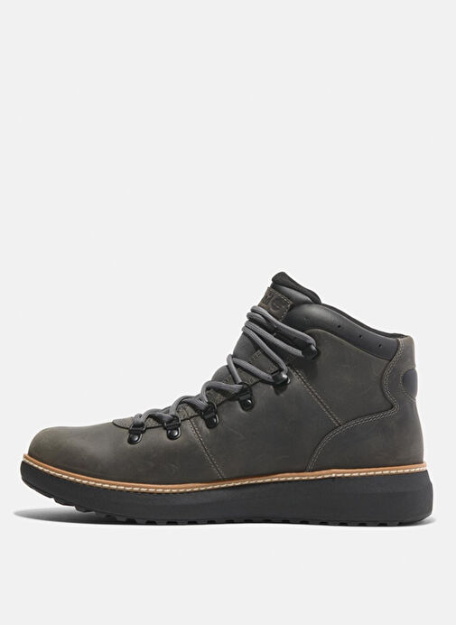Timberland Gri Erkek Deri Bot HUDSON ROAD MID LACE UP WATERPROOF - Görsel 3