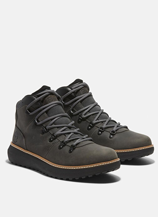 Timberland Gri Erkek Deri Bot HUDSON ROAD MID LACE UP WATERPROOF - Görsel 4
