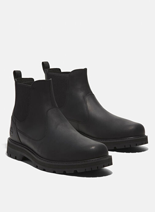 Timberland Siyah Erkek Deri Bot BRITTON ROAD MID CHELSEA BOOT - Görsel 4