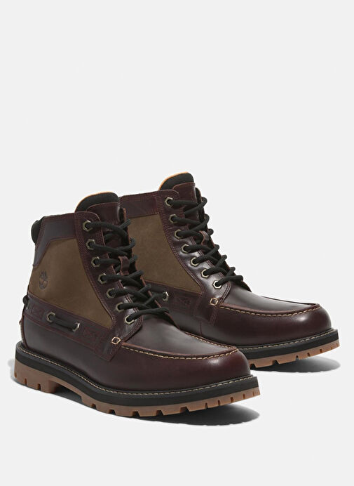 Timberland Bordo Erkek Deri Bot BRITTON ROAD MID LACE UP BOOT - Görsel 4