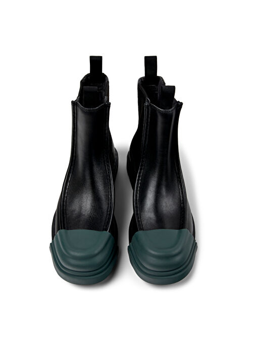 Camper Siyah-Yeşil Erkek deri Bot Junction - Görsel 4