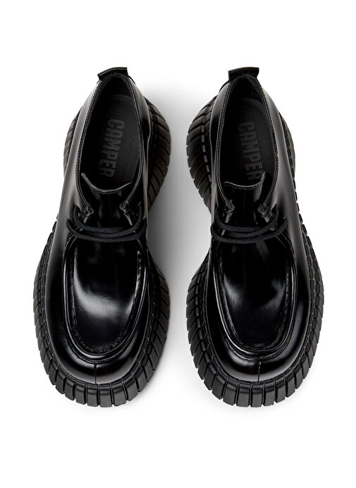 Camper Siyah Kadın Deri Düz Ayakkabı K201678-001 - Görsel 4