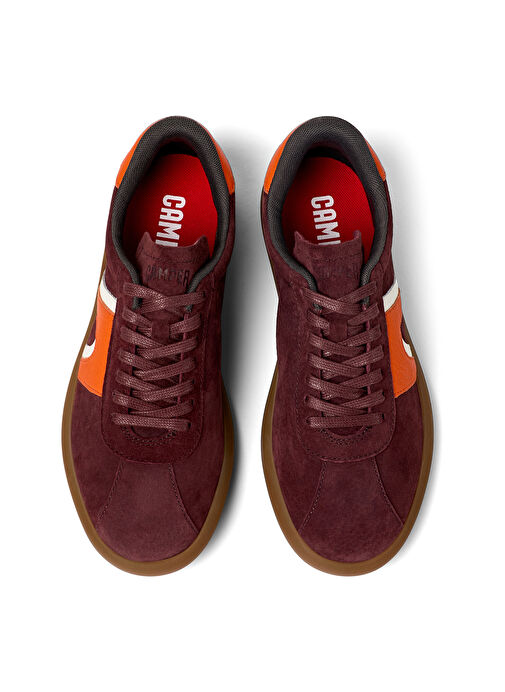Camper Bordo-Turuncu Kadın Deri Sneaker K201608-007 - Görsel 3