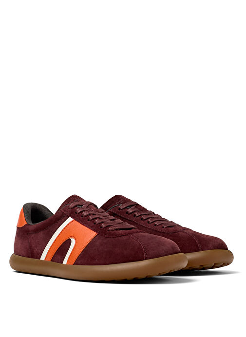 Camper Bordo-Turuncu Kadın Deri Sneaker K201608-007 - Görsel 4