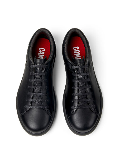 Camper Siyah Deri Erkek Günlük Spor Ayakkabı Pelotas Soller - Görsel 4