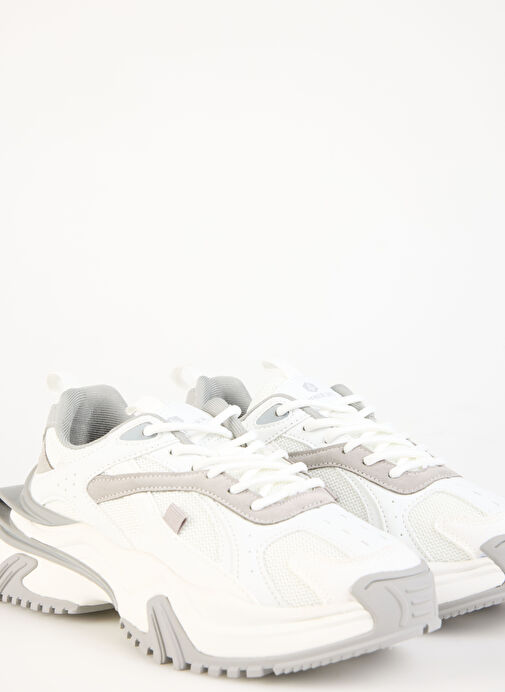 Hammer Jack Beyaz-Gri Kadın Sneaker 101 24722-Z - Görsel 4