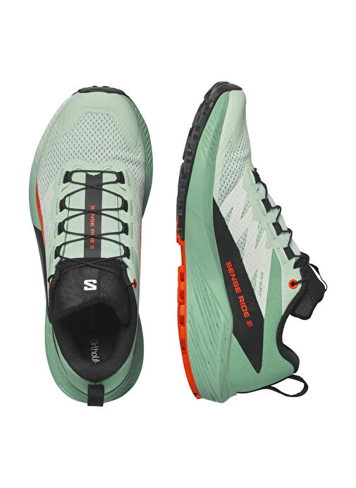 Salomon L47698300SENSE RIDE 5 W Yeşil Kadın Koşu Ayakkabısı - Görsel 4
