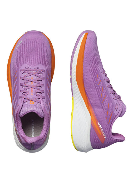 Salomon L47426300AERO BLAZE 2 W Lila - Turuncu Kadın Koşu Ayakkabısı - Görsel 5