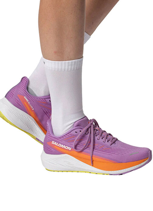 Salomon L47426300AERO BLAZE 2 W Lila - Turuncu Kadın Koşu Ayakkabısı - Görsel 6