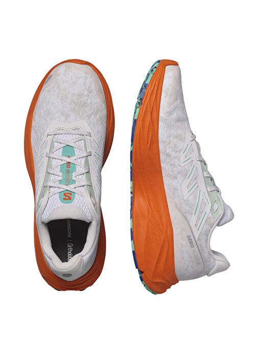 Salomon L47573900AERO GLIDE 2 Beyaz - Turuncu Erkek Koşu Ayakkabısı - Görsel 5