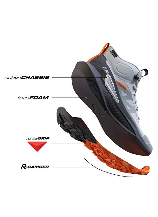 Salomon L47456800ELIXIR ACTIV MID GTX Gri - Siyah Erkek Outdoor Bot - Görsel 5