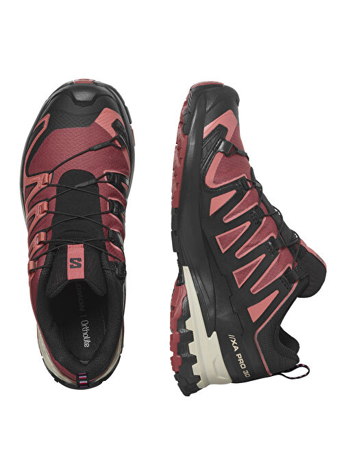 Salomon L47270900XA PRO 3D V9 GTX W Pembe - Siyah Kadın Outdoor Ayakkabı - Görsel 5