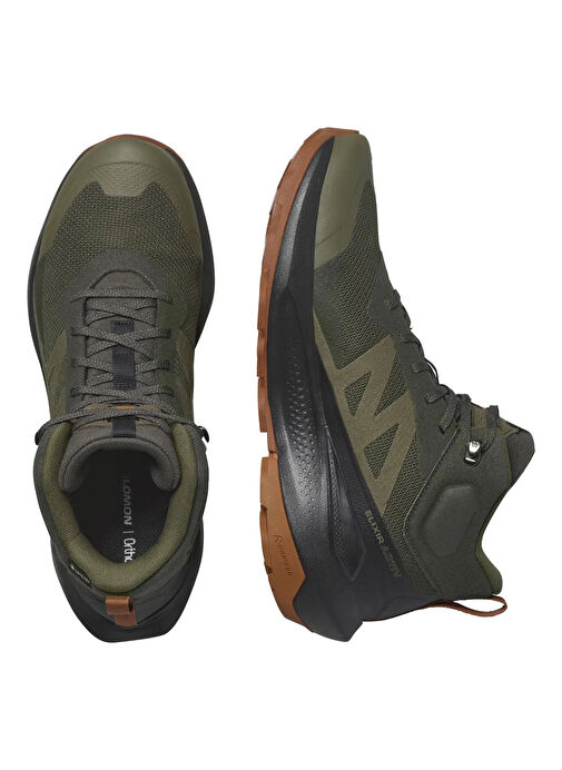 Salomon L47560300ELIXIR ACTIV MID GTX Yeşil - Siyah Erkek Outdoor Bot - Görsel 4