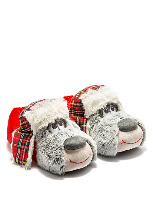 Twigy Gri Erkek Ev Terliği TW GOLDI - Görsel 4