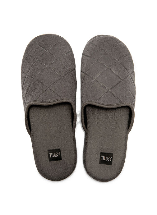 Twigy Gri Erkek Ev Terliği TW BAKO - Görsel 4