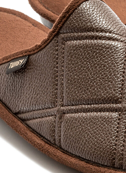 Twigy Kahverengi Erkek Ev Terliği TW ZICO - Görsel 3