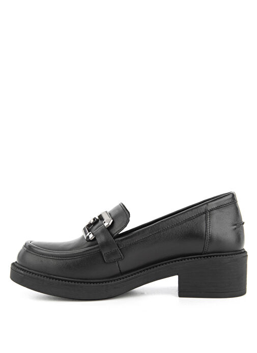 Hush Puppies Siyah Kadın Deri Loafer 725018-001 - Görsel 3