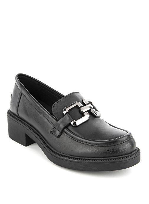 Hush Puppies Siyah Kadın Deri Loafer 725018-001 - Görsel 4