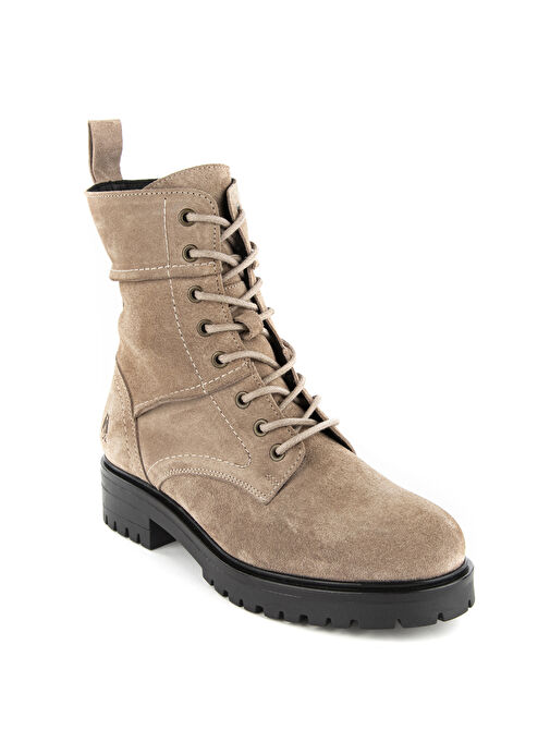 Hush Puppies Bej Kadın Nubuk Bot 725009-196 - Görsel 4