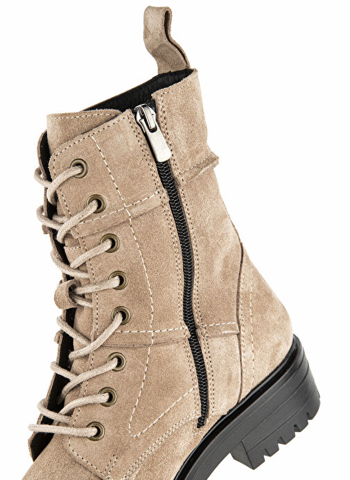 Hush Puppies Bej Kadın Nubuk Bot 725009-196 - Görsel 6