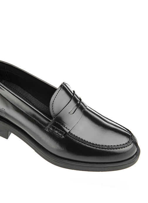 Hush Puppies Siyah Kadın Deri Loafer 725023-430 - Görsel 5
