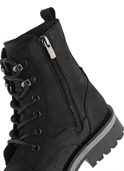 Hush Puppies Siyah Kadın Nubuk Bot 725030-684 - Görsel 6