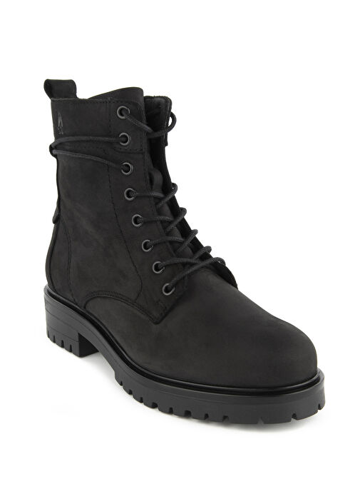 Hush Puppies Siyah Kadın Nubuk Bot 725010-684 - Görsel 4