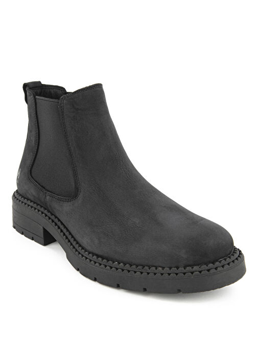 Hush Puppies Koyu Siyah Erkek Nubuk Bot Comodo - Görsel 4