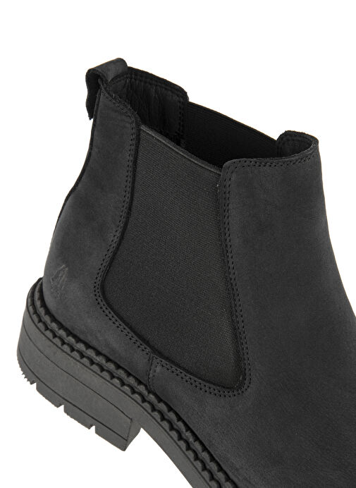 Hush Puppies Koyu Siyah Erkek Nubuk Bot Comodo - Görsel 5