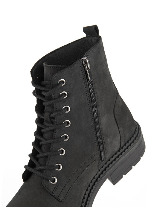 Hush Puppies Siyah Erkek Nubuk Bot Heilig - Görsel 5